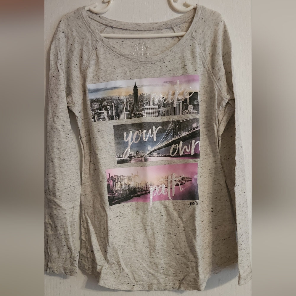 Justice "make your own path" long sleeve shirt